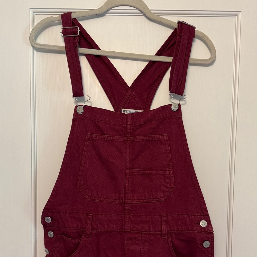 We The Free Maroon Overalls